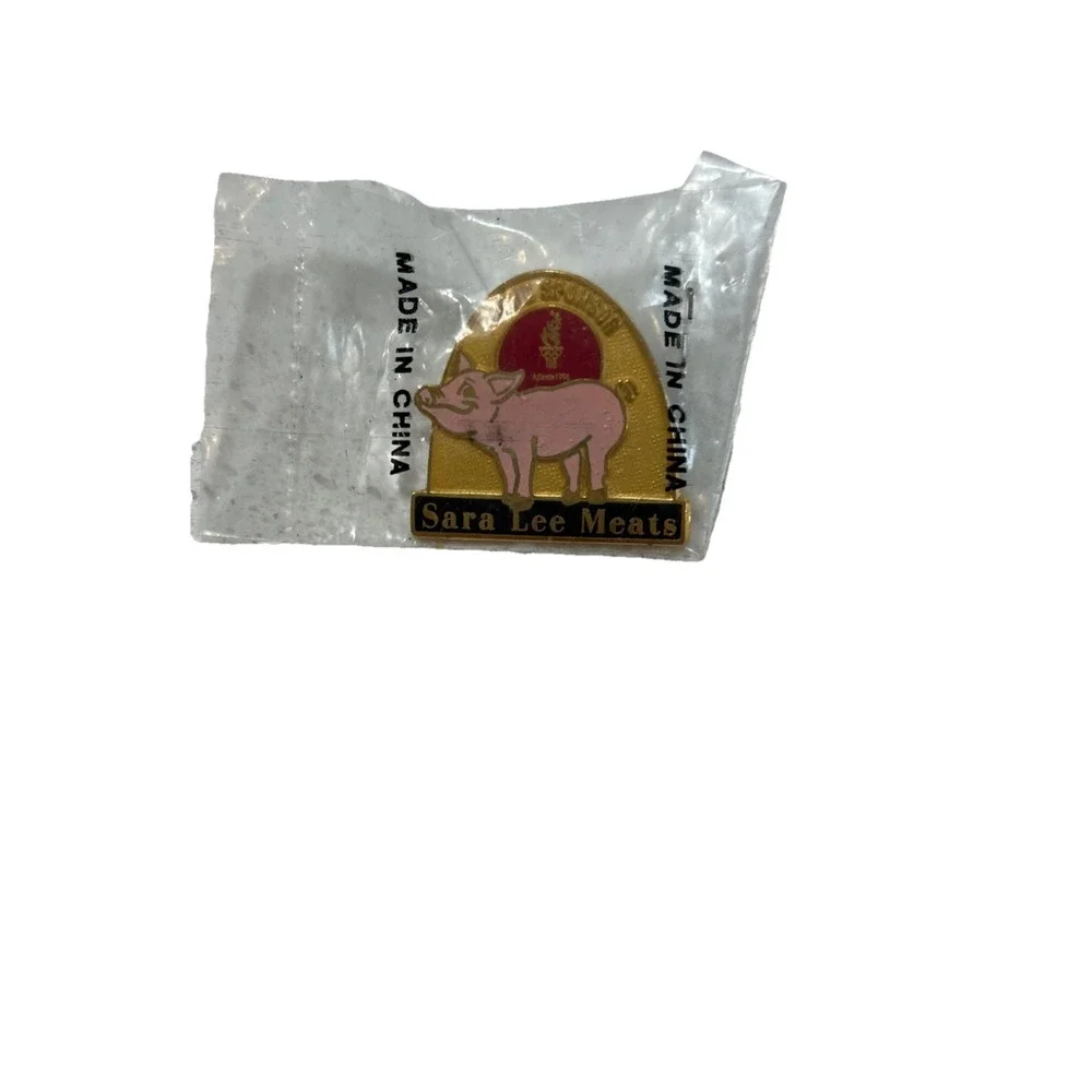 New Vintage 1996 Olympic Pin ~ Sara Lee Meats‎ Pin ~ Pig